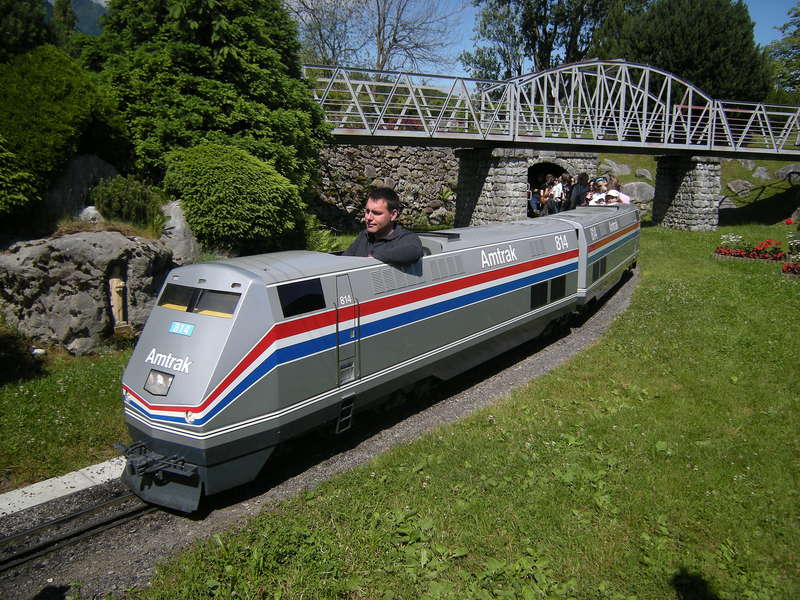 Amtrak Lok im Massstab 1:4