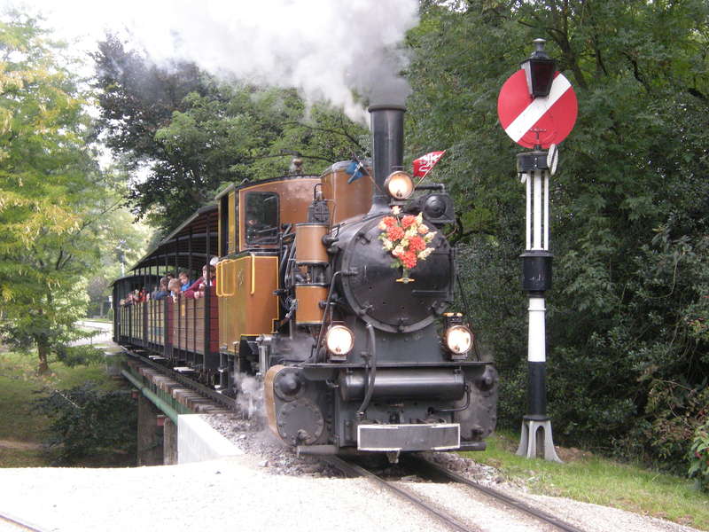 Molly beim Einfahrsignal
