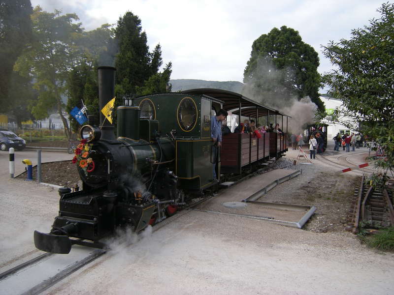 EMMA bei der neuen Bahnhofsausfahrt