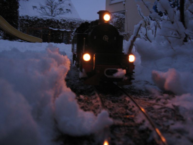 Mallet in Schnee