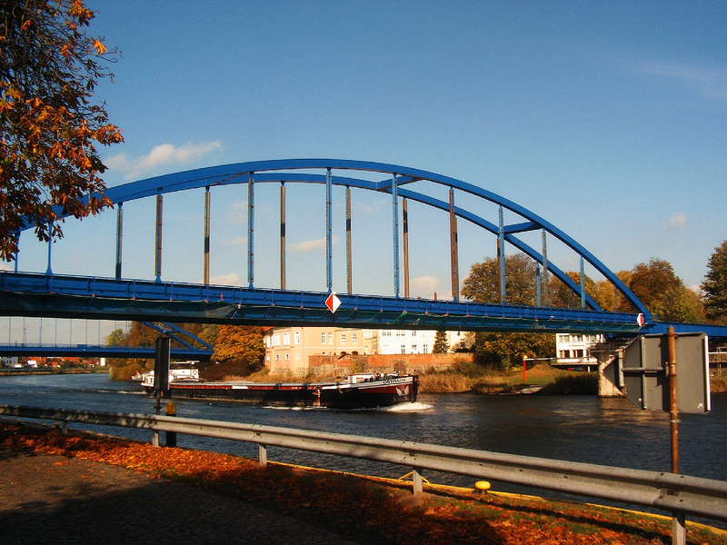 Die neue Weserbrücke in Hoya 23.10.08