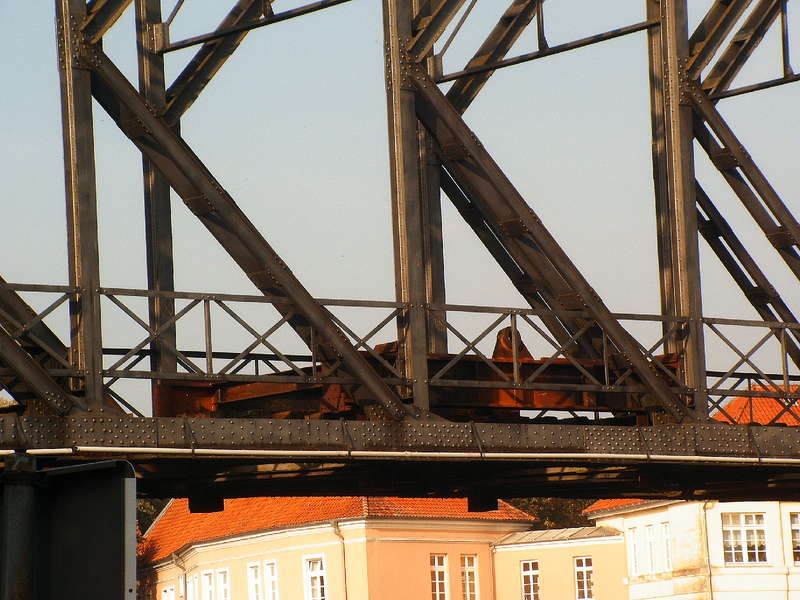 Kranhaken Weserbrücke Hoya