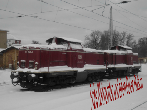 V100 Doppel, Bhf Neustrelitz Dez 2010