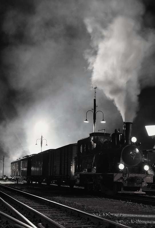 Nachtfahrt sw