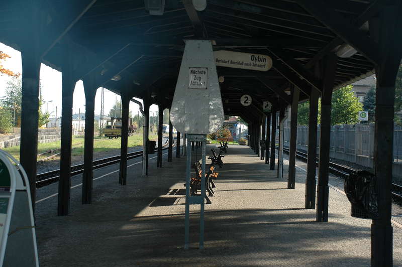 Bahnsteig in Zittau