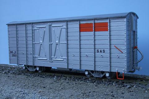 Südafrikanischer gedeckter Güterwagen