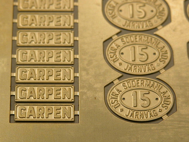 Lokschilder der Garpen