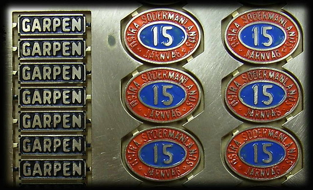 Lokschilder der Garpen