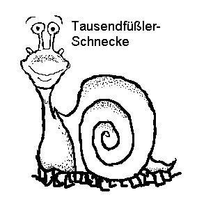 Tausendfüßle-schnecke