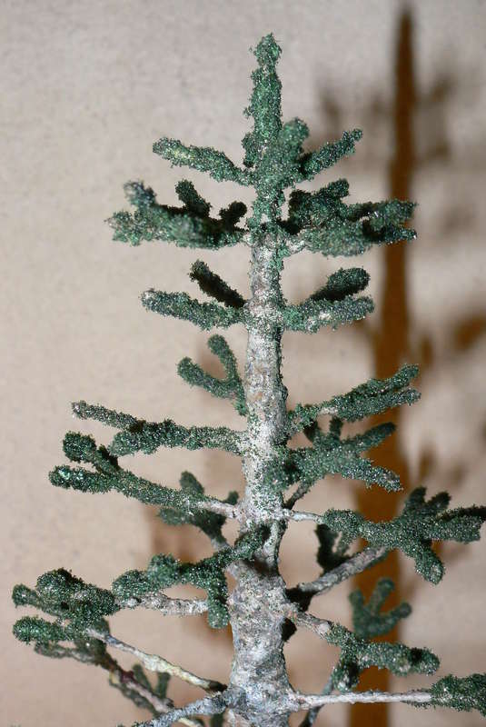 Spitzen mit  Flocken