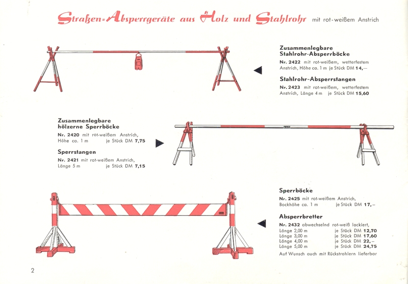 StVO vor 1957  - 1