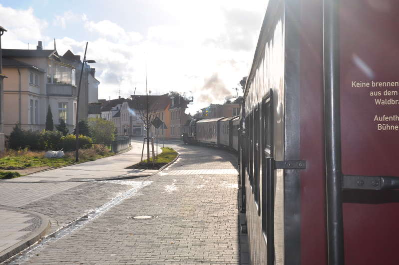 Molli als Straßenbahn