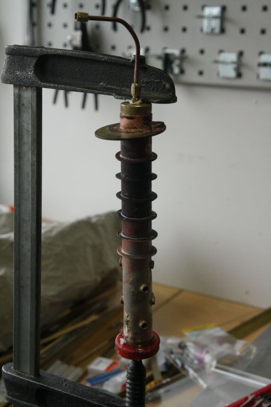 Druckprobe beim Brennerrohr