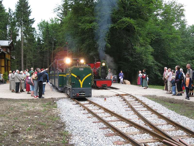 Schöma Diesel und Las49 Dampflok