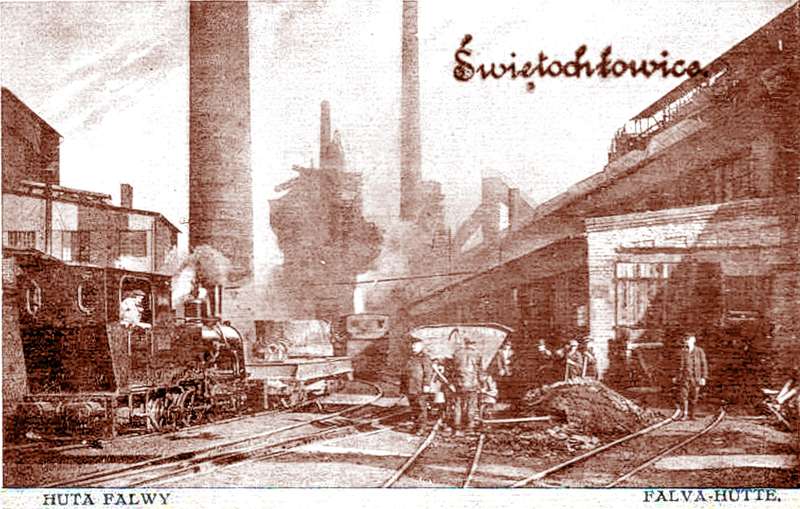 k_nstlerkarte_schlackenbahn_schwientochlowitz