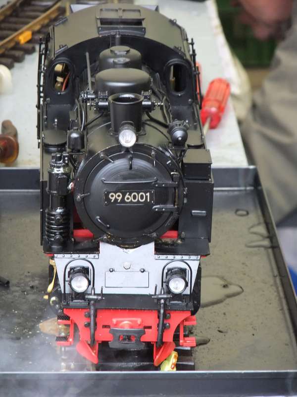 99 6001 beim Anheizen