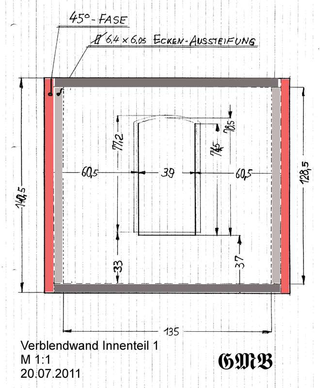 Skizze Verblendwand 1