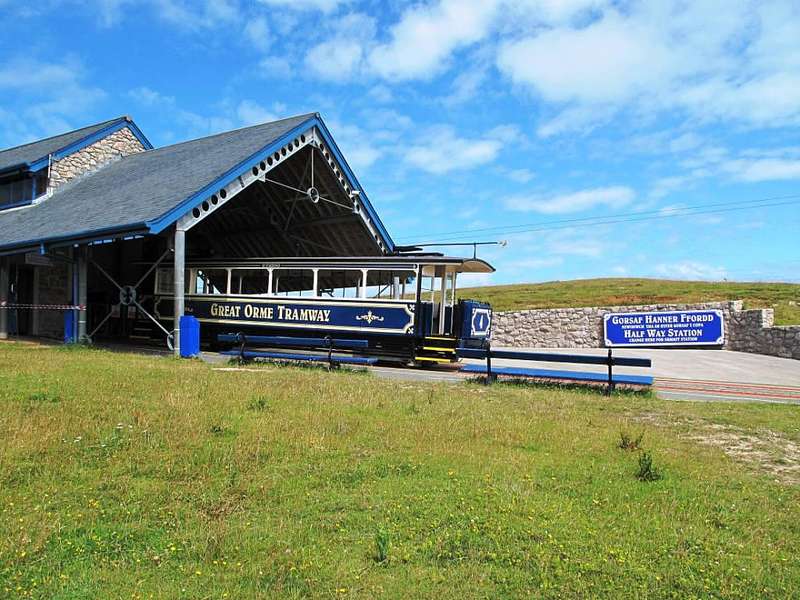 Mittelstation der Great Orme Tramway
