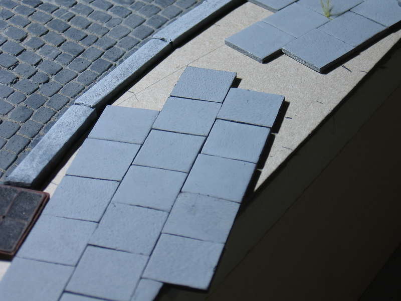 Gehwegplatten kleben 2