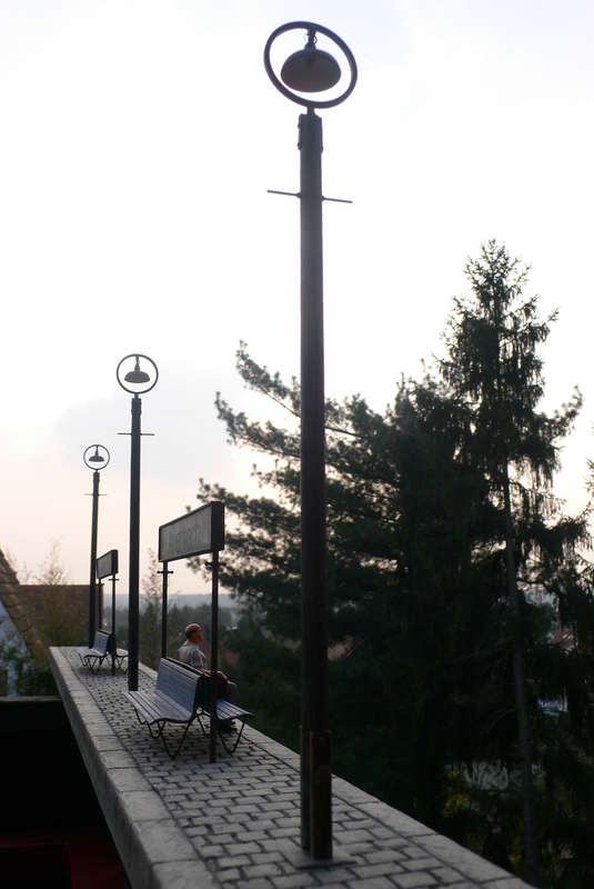 Bahnsteigatmosphäre