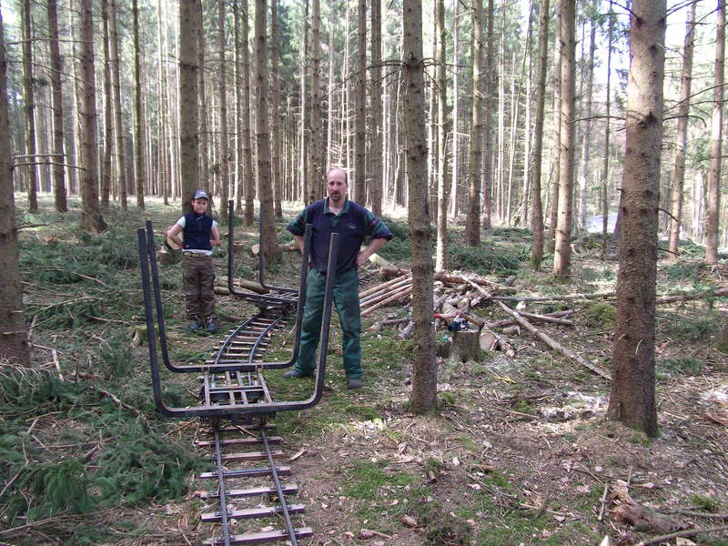 Waldbahn im Einsatz