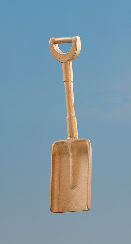 Kohlenschaufel, kurzes Schaufelblech