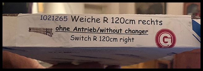 Trainline Weiche Karton