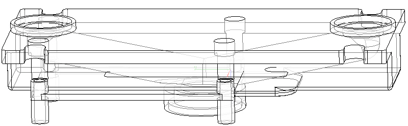 3D Zeichnung eines Rauchgeneratoradapter