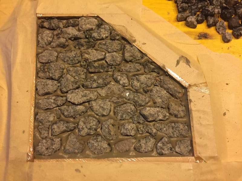 Versuch Natursteinmauer