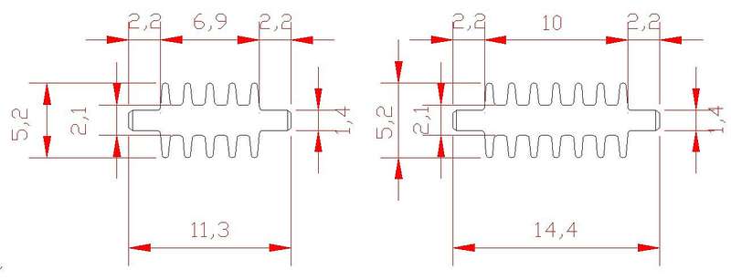Isolator 5 und 7 Lamellen